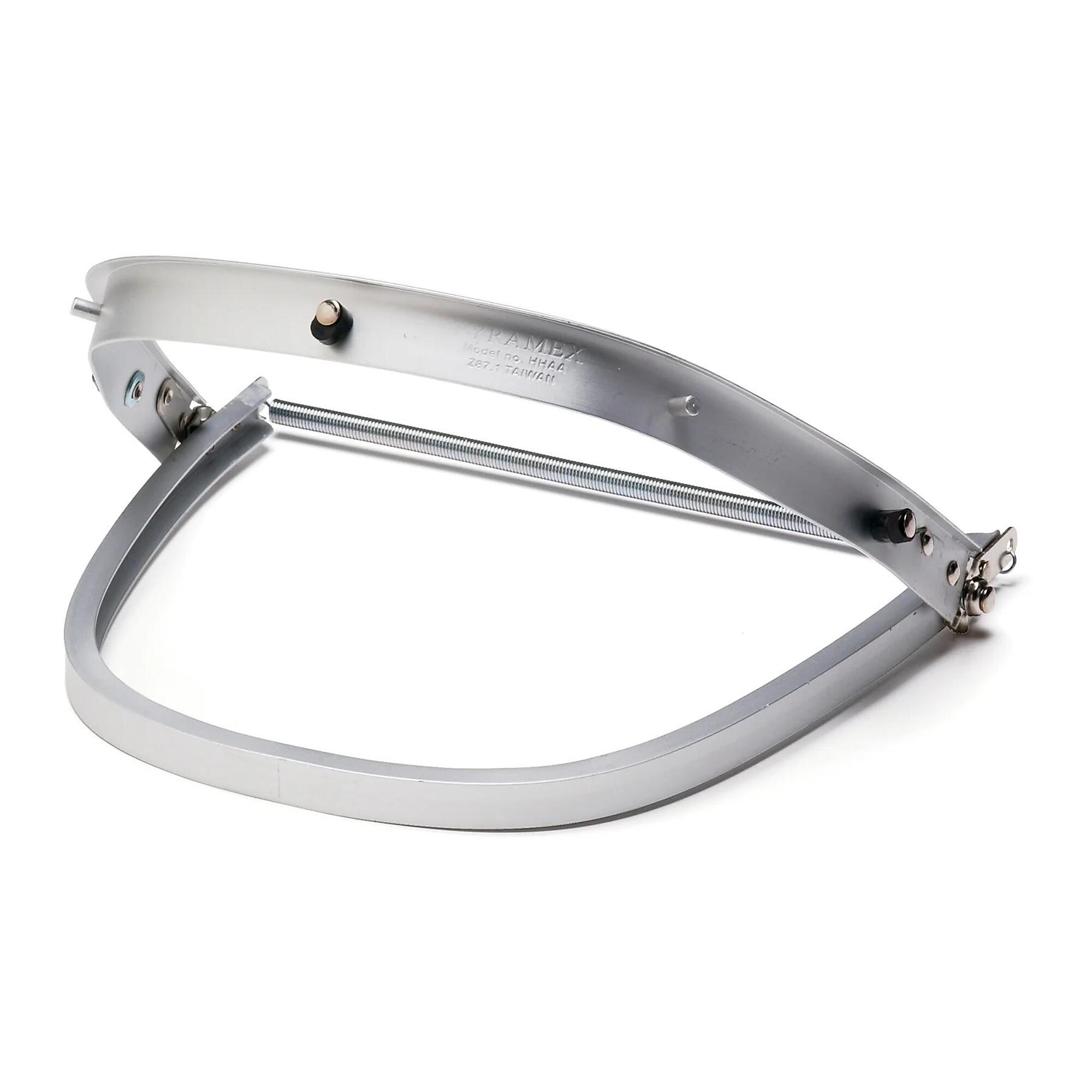 Pyramex, Headgear - Silver-Hard hat adaptor - Aluminum, Size One Size, Material Aluminum, Model# HHAA